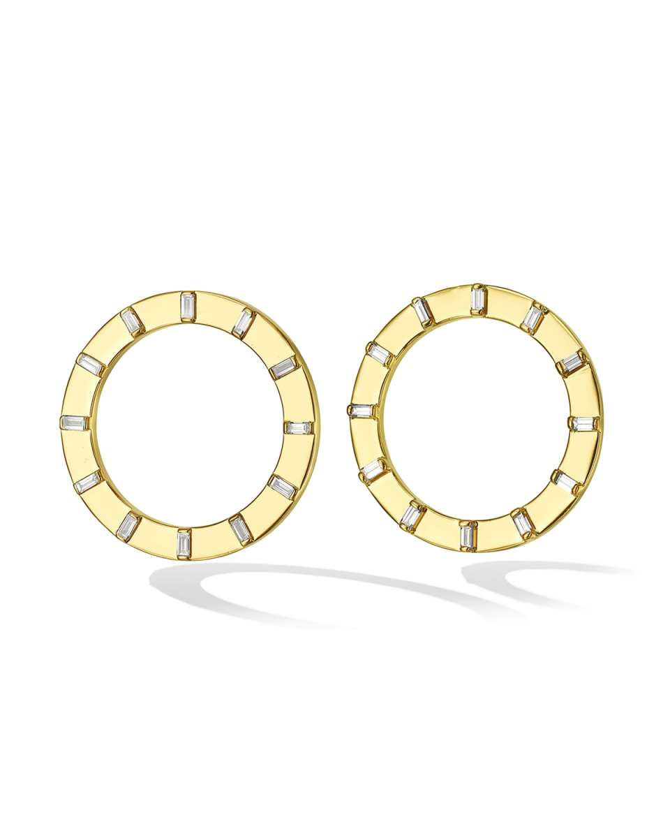 18k Diamond Sole Unity Stud Earrings